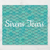 Mermaid Zee Green Scales Likeurfles Etiket (Enkel label)