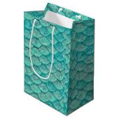 Mermaid Zee Green Scales Medium Cadeauzakje (Voorkant Gekanteld)