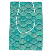 Mermaid Zee Green Scales Medium Cadeauzakje (Achterkant)