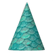 Mermaid Zee Green Scales Paper Pet Feesthoedjes (Links)