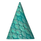 Mermaid Zee Green Scales Paper Pet Feesthoedjes (Rechts)