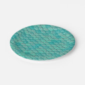 Mermaid Zee Green Scales Papieren Bordje (Gekanteld)