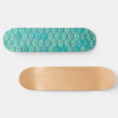 Mermaid Zee Green Scales Persoonlijk Skateboard (Horizontaal)