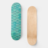 Mermaid Zee Green Scales Persoonlijk Skateboard (Voorkant)