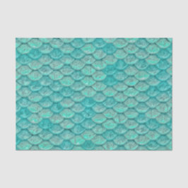 Mermaid Zee Green Scales Tissuepapier