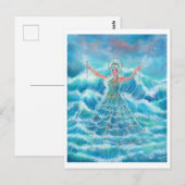 Mermaid zee nymph art van Renee Lavoie Briefkaart (Voorkant / Achterkant)