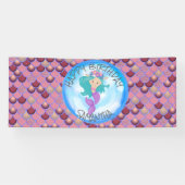 Mermaid Zee Paars Roze Banner (Horizontaal)