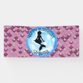 Mermaid Zee Paars Roze Banner