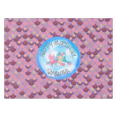 Mermaid Zee Paars Roze Schalen Tablecloth Tafelkleed (Voorkant (Horizontaal))