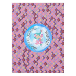 Mermaid Zee Paars Roze Schalen Tablecloth Tafelkleed