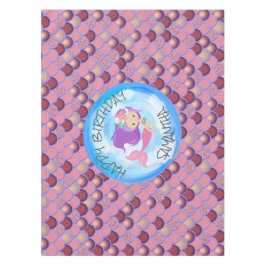 Mermaid Zee Paars Roze Schalen Tafelkleed