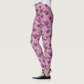 Mermaid Zee Paarse Red Scales Leggings (Links)
