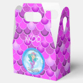 Mermaid Zee Paarse roze schalen Dank je wel voor d Bedankdoosjes (Geopend)