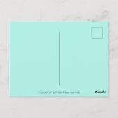 MERMAID & ZEE STALLION, WHIMSICAL FANTASY UNICORN BRIEFKAART (Achterkant)