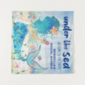 Mermaid Zee Tropical Ocean Photo Backdrop Tapestry Wandkleed (Voorkant (horizontaal))