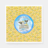 Mermaid Zee Yellow Scales Napkins Servet (Voorkant)