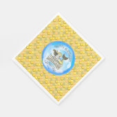 Mermaid Zee Yellow Scales Napkins Servet (Hoek)