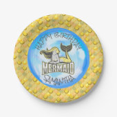 Mermaid Zee Yellow Scales Paper Bord (Voorkant)