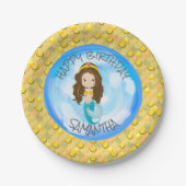 Mermaid Zee Yellow Scales Paper Bord (Voorkant)