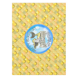 Mermaid Zee yellow Scales Tablecloth Tafelkleed