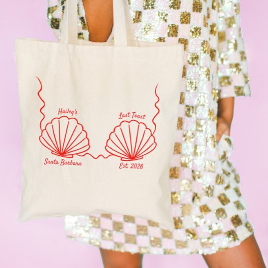 Mermaid Zeeschelp Laatste Toast Bachelorette Tote Bag