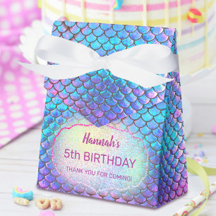 mermaïde kinderen Birthday Bedankdoosjes