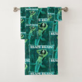  mermaïde pop-upset "BEACH READY" Bathroom Bad Handdoek (Insitu)