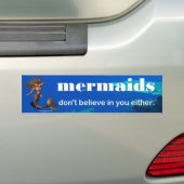 mermaïden bumpersticker (Op auto)