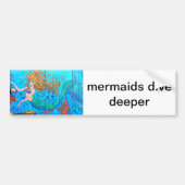 mermaïden duiken dieper in de sticker (Voorkant)