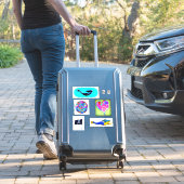 mermaïden houden van hart met jolly roger sticker (Koffer Insitu)