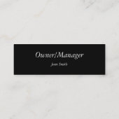 mermaïden mini visitekaartje (Achterkant)