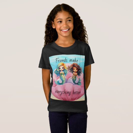 mermaïden t-shirt (Voorkant volledig)