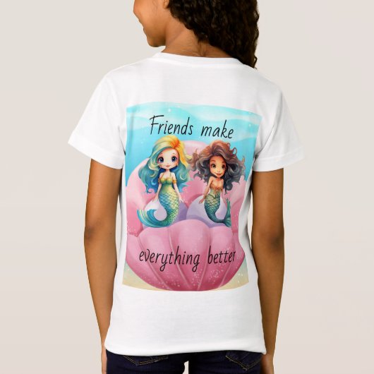 mermaïden t-shirt (Achterkant)