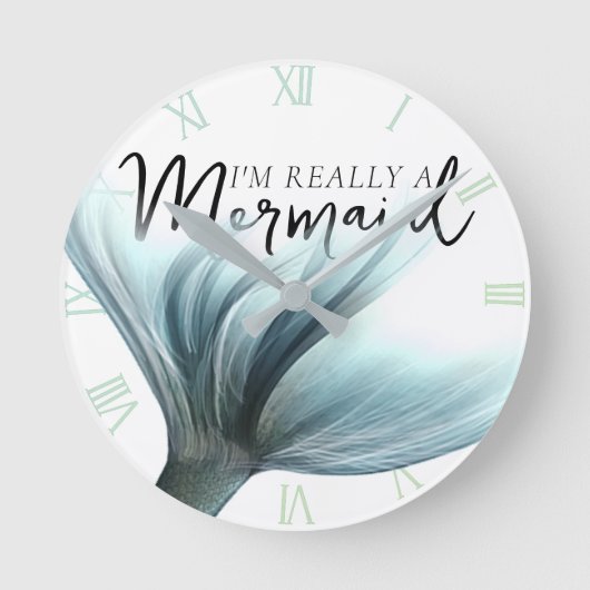 #MermaidLife Ik ben echt een zeemeermin | Aqua Tai Ronde Klok (Voorkant)