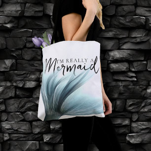 #MermaidLife Ik ben echt een zeemeermin Aqua Tai Tote Bag