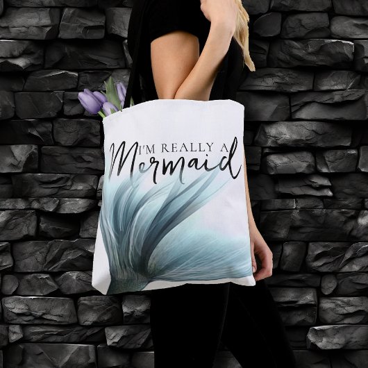 #MermaidLife Ik ben echt een zeemeermin | Aqua Tai Tote Bag