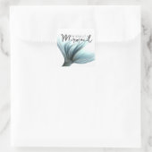 #MermaidLife Ik ben echt een zeemeermin | Aqua Tai Vierkante Sticker (Tas)