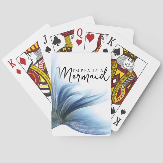 #MermaidLife Ik ben echt een zeemeermin | Blue Tai Pokerkaarten (Achterkant)