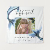 #MermaidLife Ik ben echt een zeemeermin | Fotoquot Wandkleed (Voorkant)