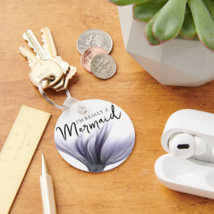 #MermaidLife Ik ben echt een zeemeermin   Paarse o Sleutelhanger