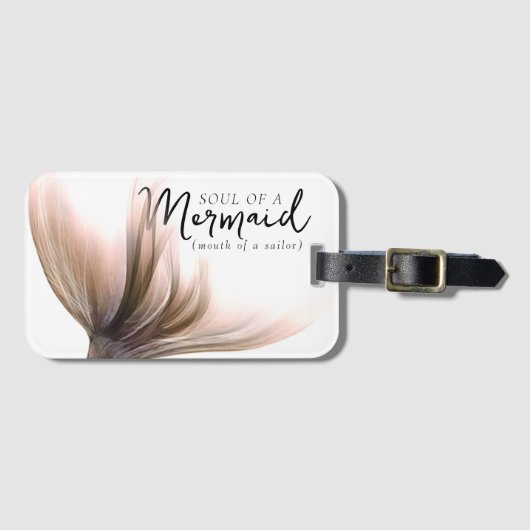 #MermaidLife Sailor Mond Zeemeermin Soul | Roos Go Bagagelabel (Voorkant (horizontaal))