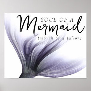 #MermaidLife Sailor Mouth Zeemeermin Soul   LILA Poster