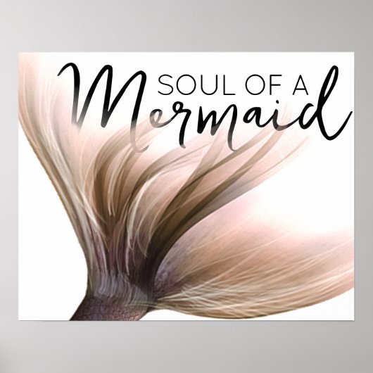 #MermaidLife Ziel van een Zeemeermin | Offerte Paa Poster (Voorkant)