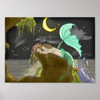 mermaidmoonlight van experimentele regenbogen poster