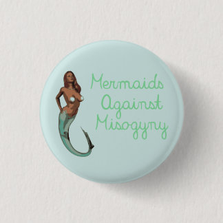 Mermaids Against Misogyny (versie 1) Ronde Button 3,2 Cm