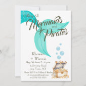 Mermaids and Pirates Birthday Kaart (Voorkant)