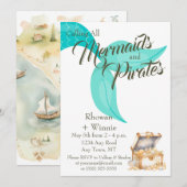 Mermaids and Pirates Birthday Kaart (Voorkant / Achterkant)