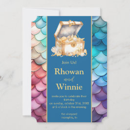 Mermaids and Pirates Birthday Kaart