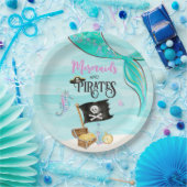 Mermaids and Pirates Birthday Papieren Bordje (Feest)