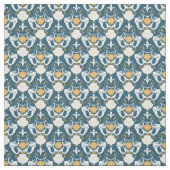 Mermaids and Seashells Damask Pattern Stof (Swatch)